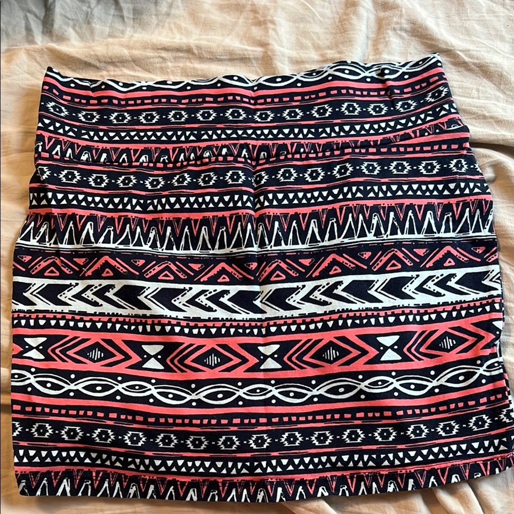Charlotte Russe Black and White Mini Pencil Skirt